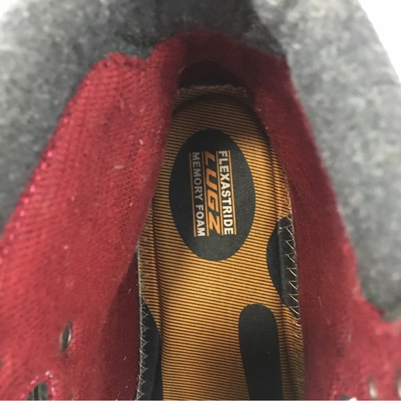 LUGZ FLEXASTRIDE Memory foam boots Slip Resistant Gray Lace up high tops Sz 10 - Picture 10 of 15